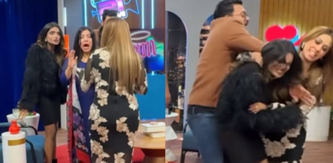 Pakistani TikTokers' Hair-Pulling Fight on Live TV goes Viral f