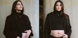 Sonam Kapoor flaunts Baby Bump in Chic All-Black Maternity Look F