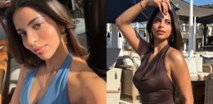 Suhana Khan serves Vacation Fashion Goals in Backless Dresses F