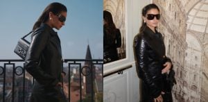 Alia Bhatt Slays in All Black Leather Look at Milan Fashion Week f