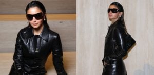 Alia Bhatt Slays in All Black Leather Look at Milan Fashion Week f