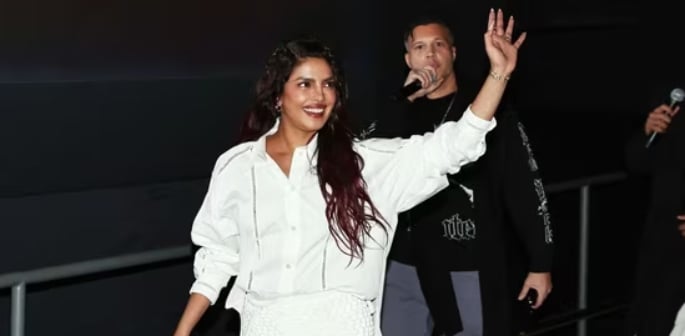 Priyanka Chopra Surprises Fans at 'The Bluff' Screening f