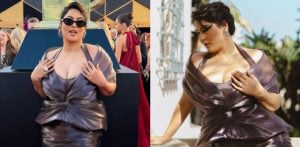 Sakshi Sindwani makes Grammys Debut in Manish Malhotra Couture F