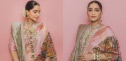Sonam Kapoor serves Royal Maternity Fashion in Kalamkari Saree
