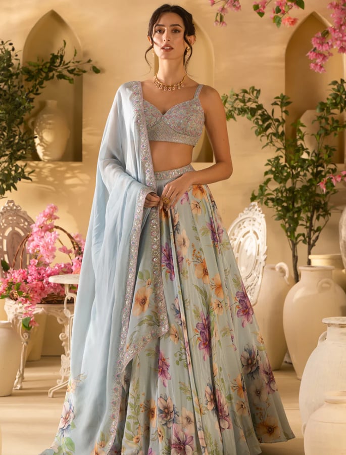 7 Fresh Floral Ethnic Looks Perfect for Spring Weddings 