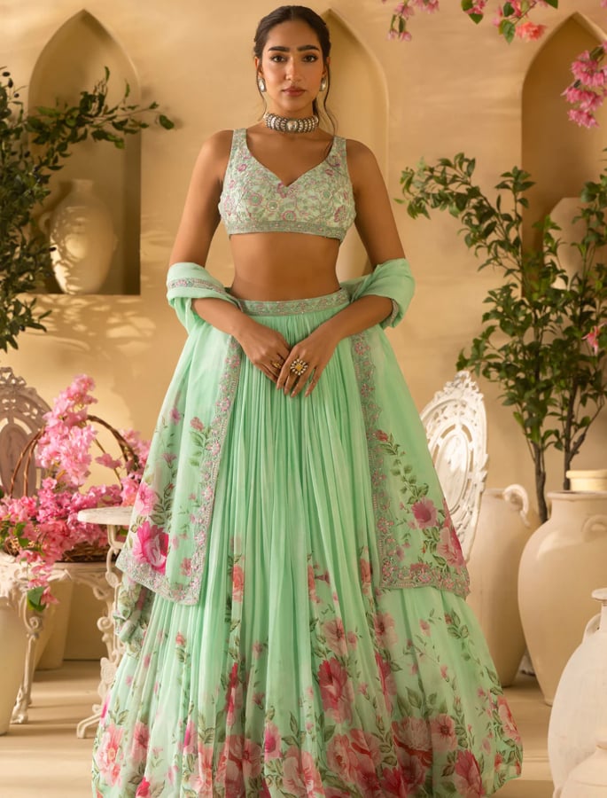 7 Fresh Floral Ethnic Looks Perfect for Spring Weddings 