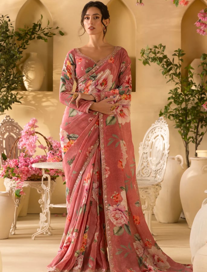 7 Fresh Floral Ethnic Looks Perfect for Spring Weddings 