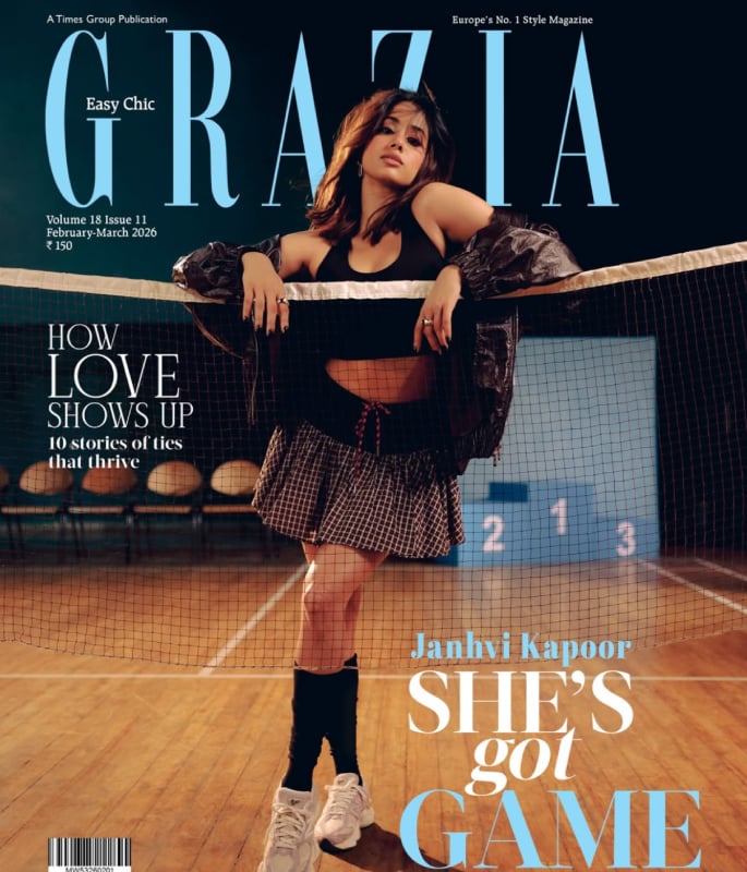 Janhvi Kapoor serves Strength and Ease in Grazia India Shoot 