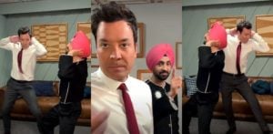 Diljit Dosanjh Teaches Bhangra to Jimmy Fallon on His Show f