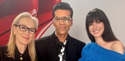 Karan Johar beams as He meets Meryl Streep & Anne Hathaway - F