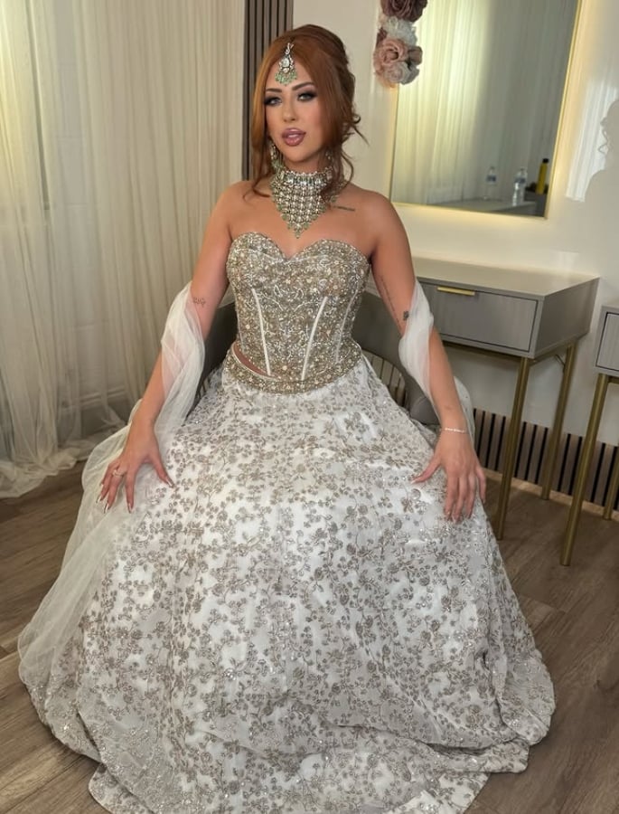 The Apprentice's Pascha Myhill dazzles in Silver Desi Attire - 3