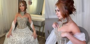 The Apprentice's Pascha Myhill dazzles in Silver Desi Attire - F