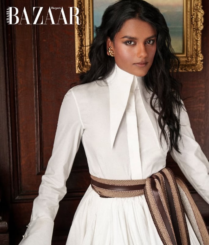 Simone Ashley shines on Harper’s Bazaar Arabia Cover 