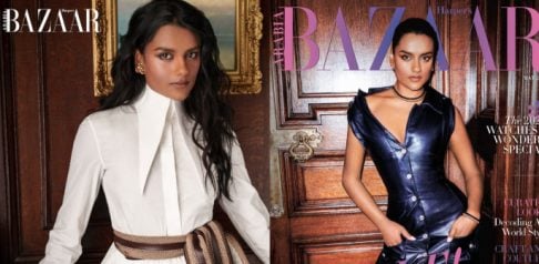 Simone Ashley shines on Harper’s Bazaar Arabia Cover f