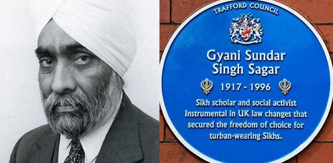Blue Plaque honouring Hero of British Sikh Community Unveiled f