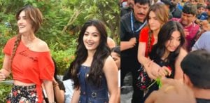 Kriti Sanon & Rashmika Mandanna Mobbed at 'Cocktail 2' Event f