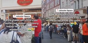 Haldiram's Leicester Square Launch draws Huge Queues f
