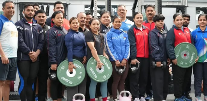 Indian Weightlifters complete Commonwealth Games Training f