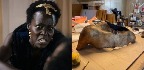 Lupita Nyong'o Wears Pieces by Pakistani Artist in 'The Odyssey' f