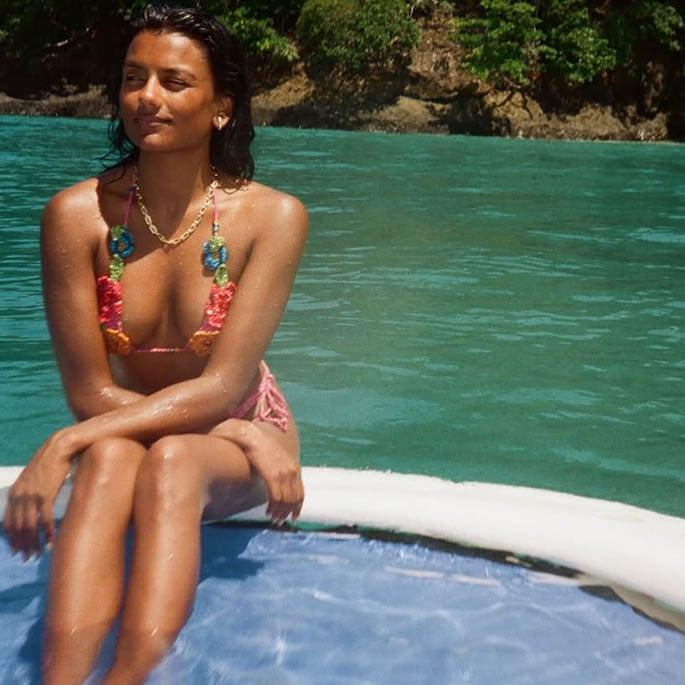 Simone Ashley Wows in Bikini as She Enjoys Beach Holiday