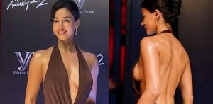 Disha Patani wows in Backless Dress at Awarapan 2 Party f