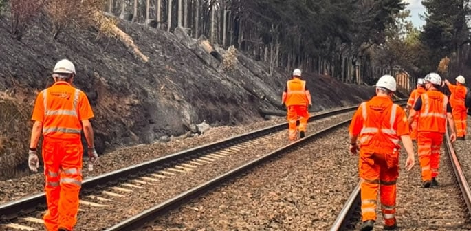 Railway Undergoes Major Repairs after Stourbridge Fire f