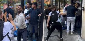 Shop Workers fight back during Alleged Teen Shoplifting Incident f