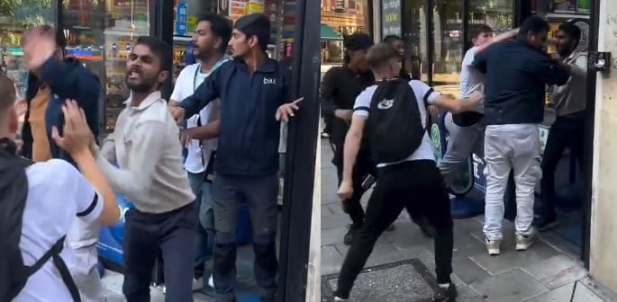 Shop Workers fight back during Alleged Teen Shoplifting Incident f