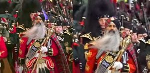 Sikh Police Officer steals show at Edinburgh Military Tattoo f