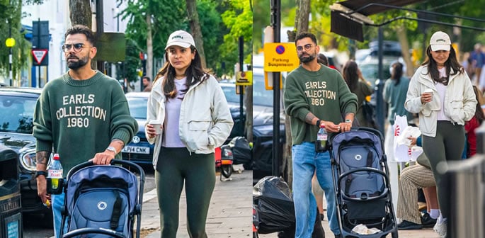 Anushka Sharma & Virat Kohli enjoy Casual Stroll in London f