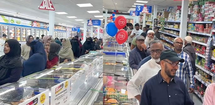 Asian Supermarket Shoppers 'Queue by Gender' for Cooking Oil f