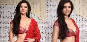 Disha Patani's Plunging Blouse raises eyebrows at Ganpati Chaturthi Event f