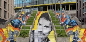Freddie Mercury Mural unveiled at Wembley f