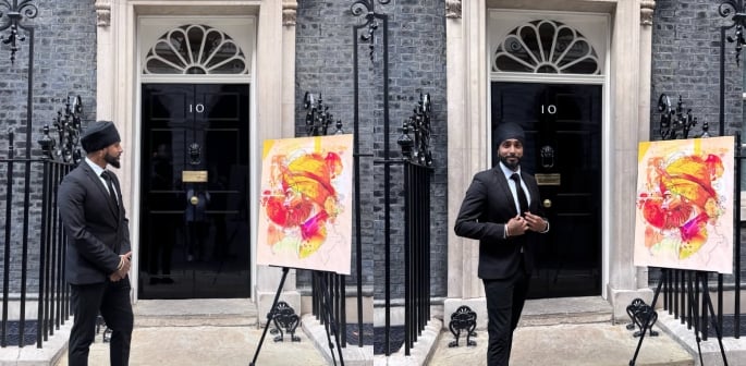 Художник-сикх Inkquisitive принял участие в круглом столе в 10 Downing Street