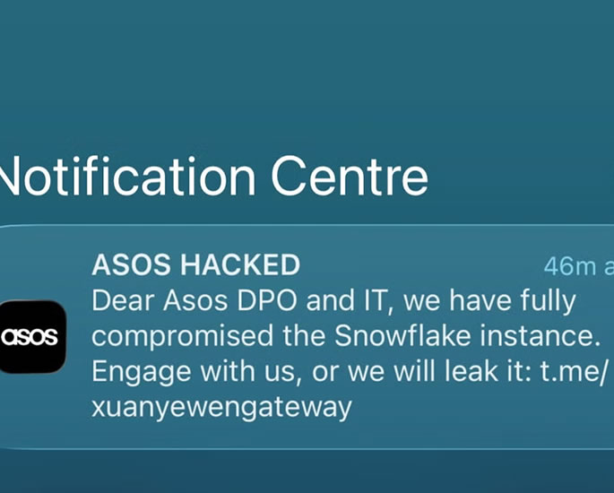 ASOS Customers Warned after Hacking Message