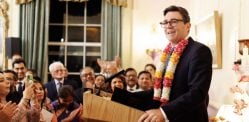 Andy Burnham makes India Promise at Downing Street Diwali Event Andy Burnham makes India Promise at Downing Street Diwali Event f