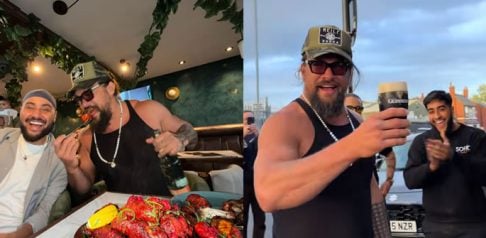 Jason Momoa visits Birmingham Desi Pub for Mixed Grill f