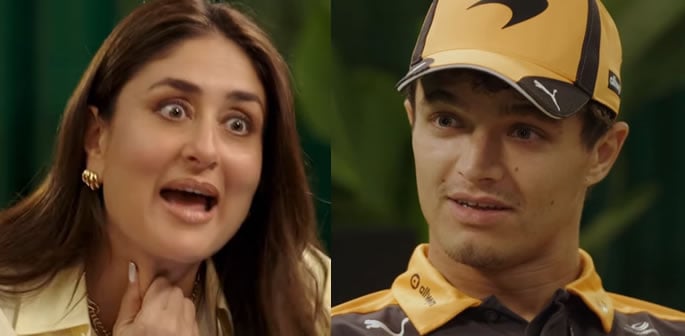 Kareena Kapoor teaches Lando Norris Indian Gestures over Chai f