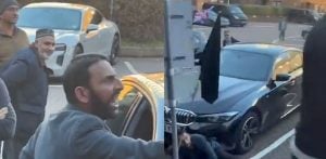 Man Shoved into Car during Birmingham Kashmir Clash f